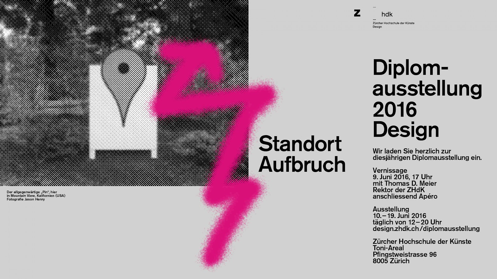 Save the Date. Diplom Bachelor und Master Design 2016