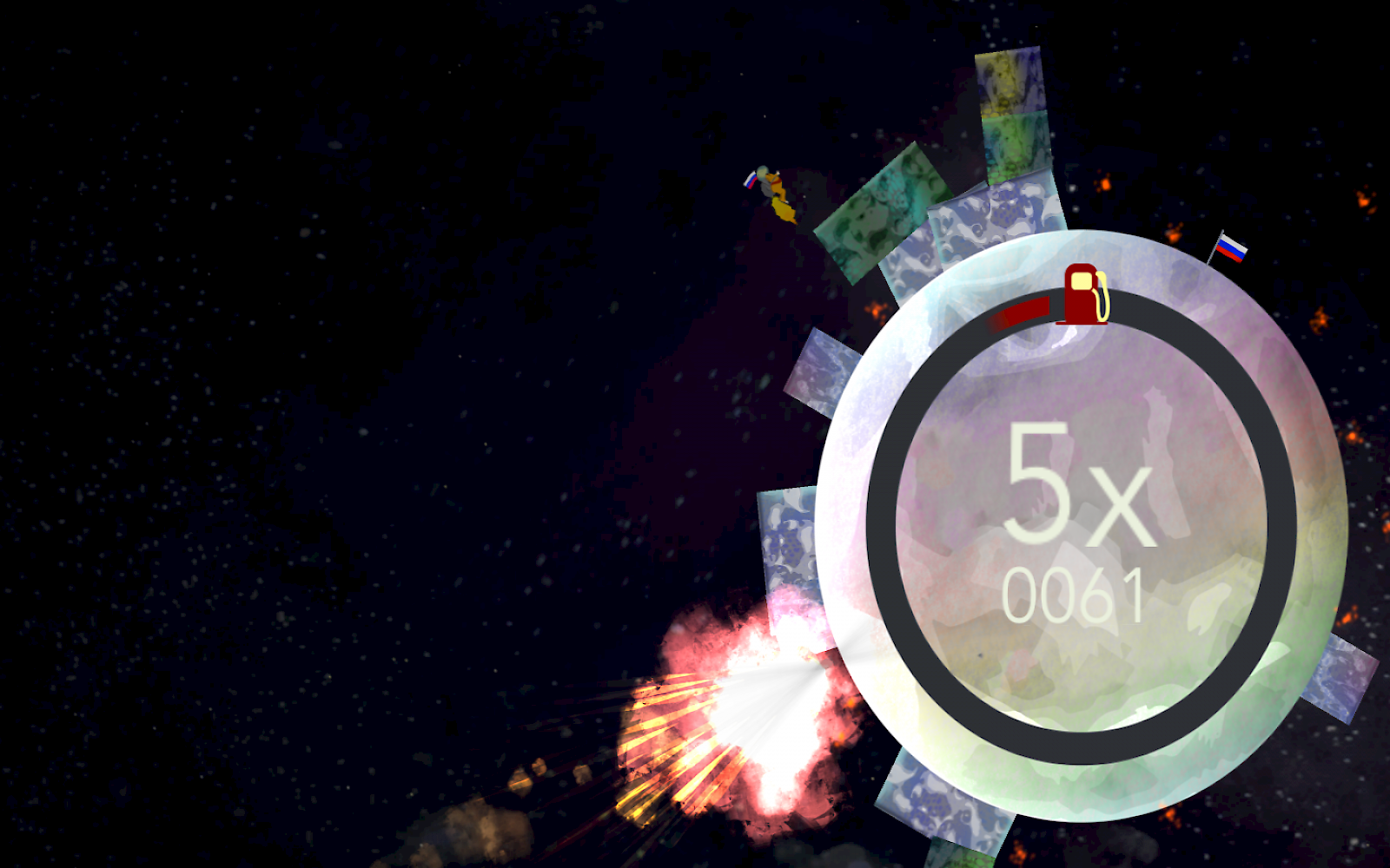 Bear with Jetpack in Space