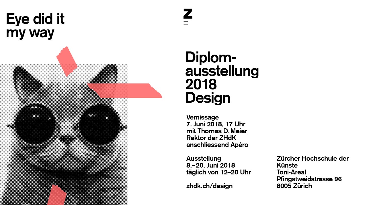 Einladung Diplomausstellung 2018 Design