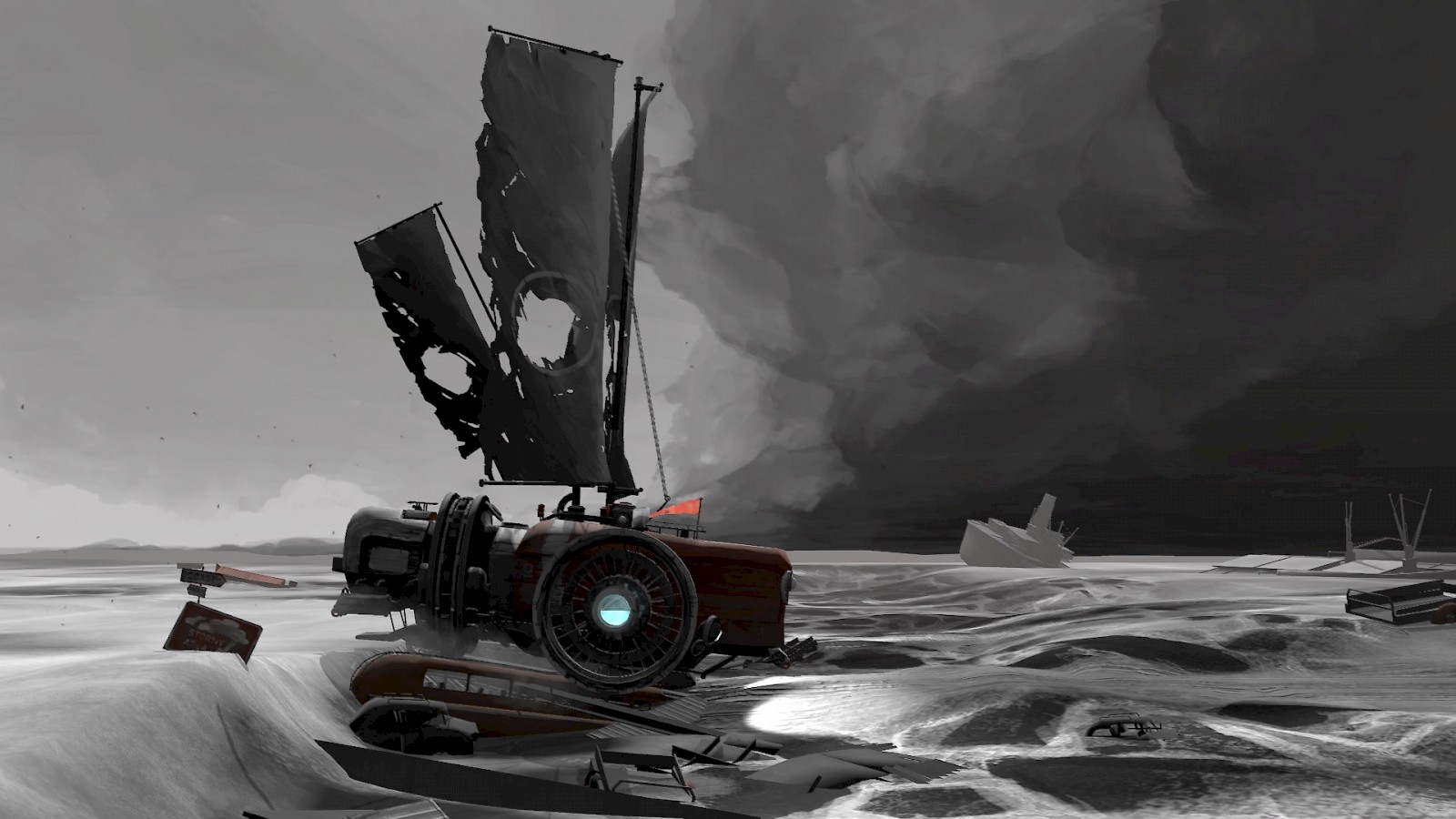 Screenshot aus FAR: Lone Sails. © Okomotive.