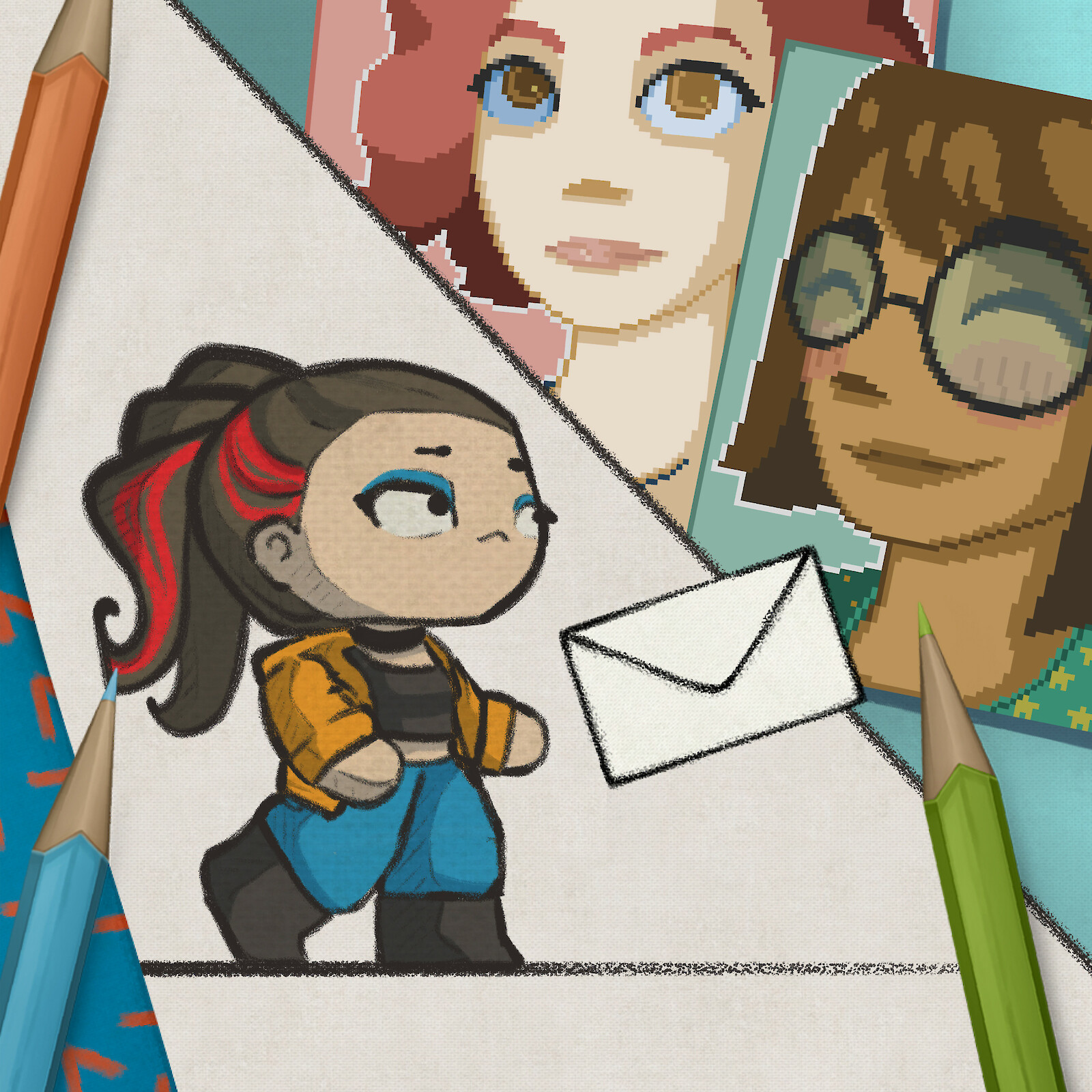 Letters by 5 am games. © 5 am games GmbH.