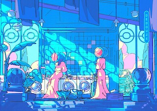 Andry Dédouze's Artworks sind meine all time favourites. Quelle: https://www.instagram.com/p/CbVd4bGI4gY/?hl=de. Downloadzeit: 4. Juni 2022, 17:11 Uhr.