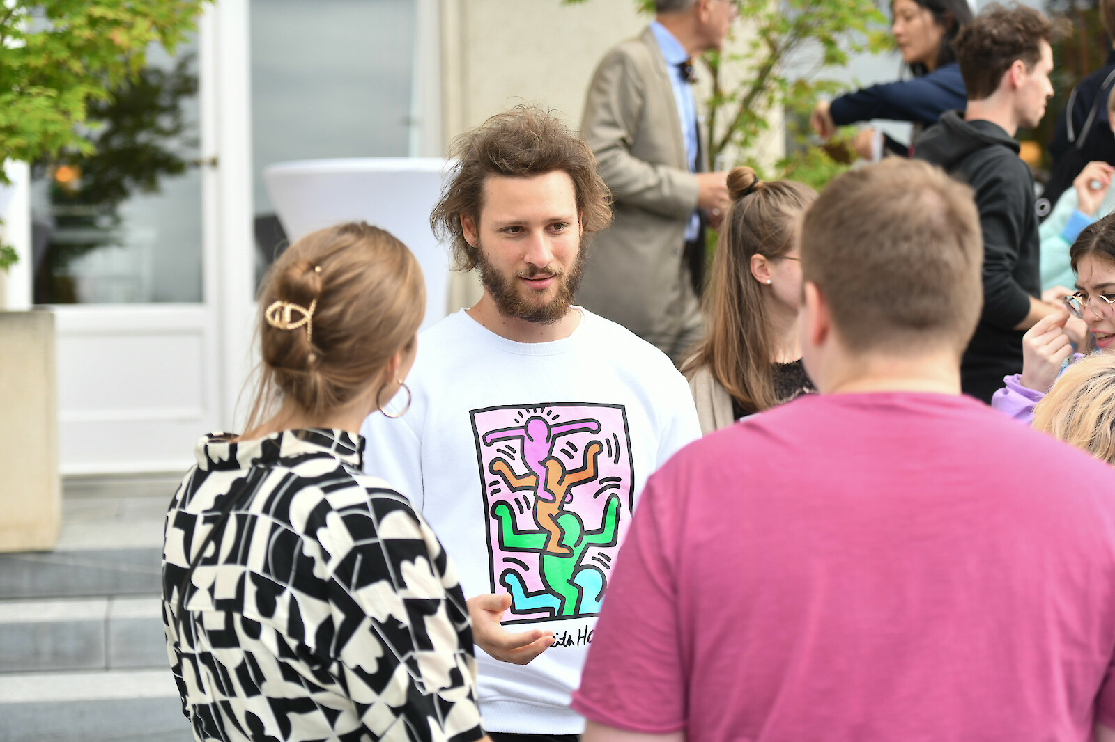 Netzwerken im Garten. Foto: © Daniel Hinz.