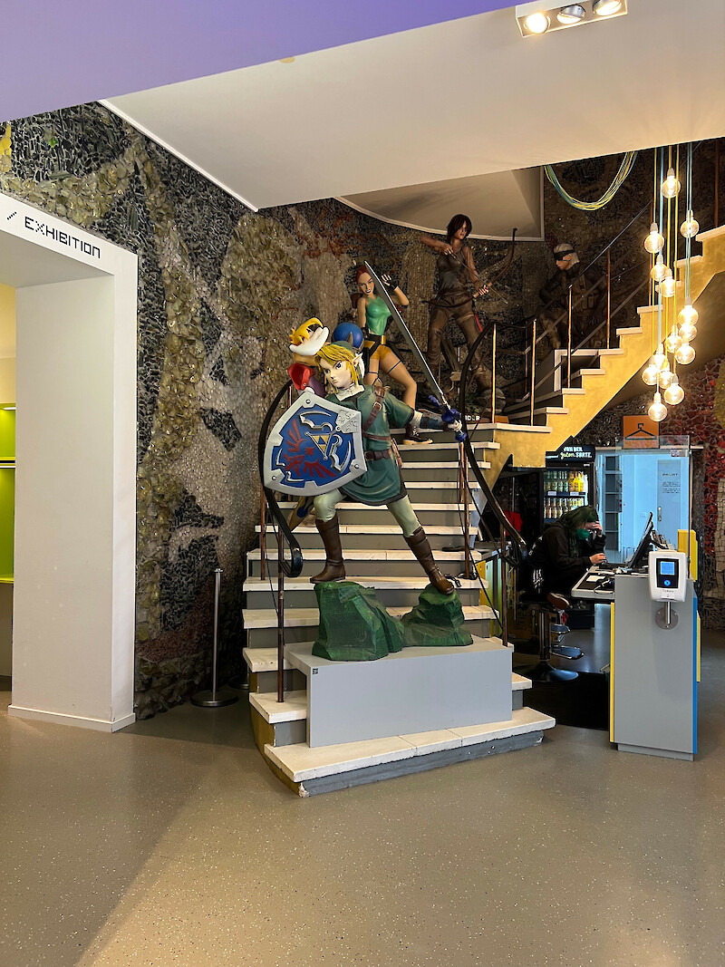 Game Character Link aus Spielserie «The Legend of Zelda». Computerspielemuseum Berlin. Foto: Maike Thies.