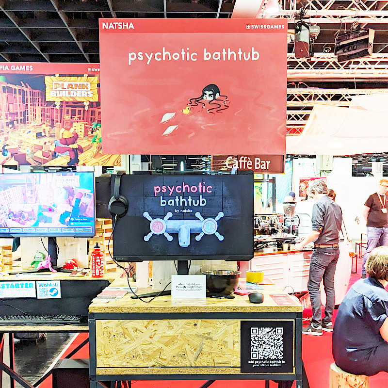 «Psychotic Bathtub» an der Gamescom 2023. © natsha.